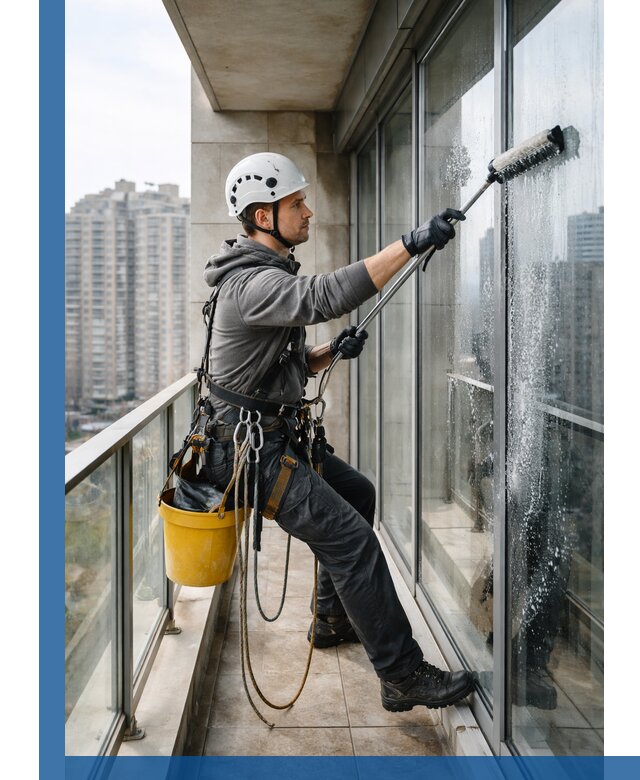 Профессиональная мойка балконного остекления в Моршанске