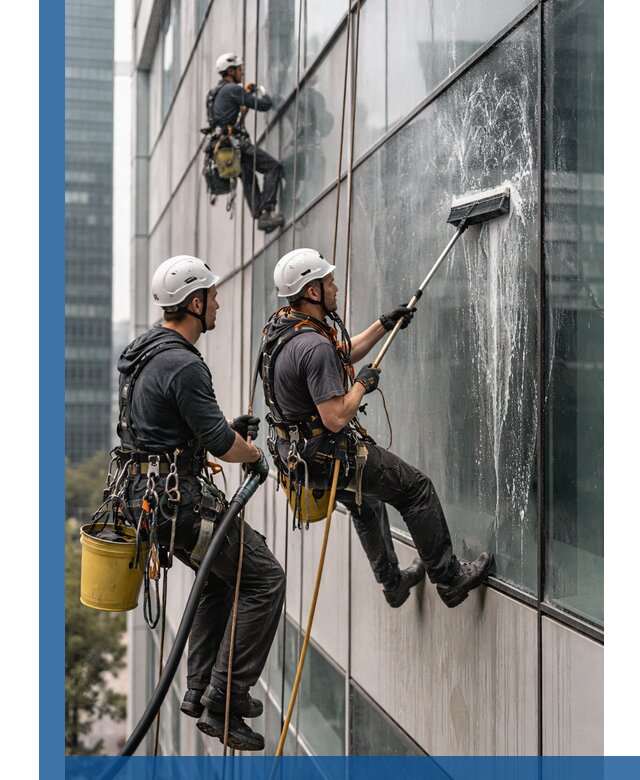 Профессиональная высотная мойка фасадов зданий в Моршанске