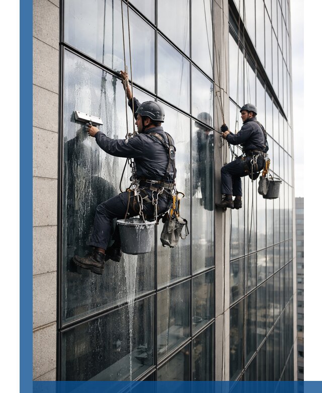 Профессиональная мойка стеклянных фасадов зданий в Моршанске