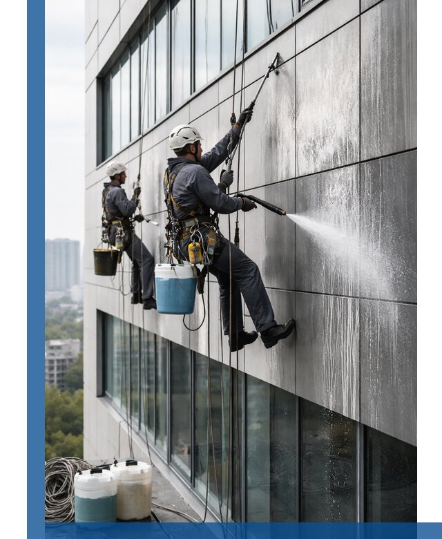 Профессиональная мойка вентилируемых фасадов в Моршанске