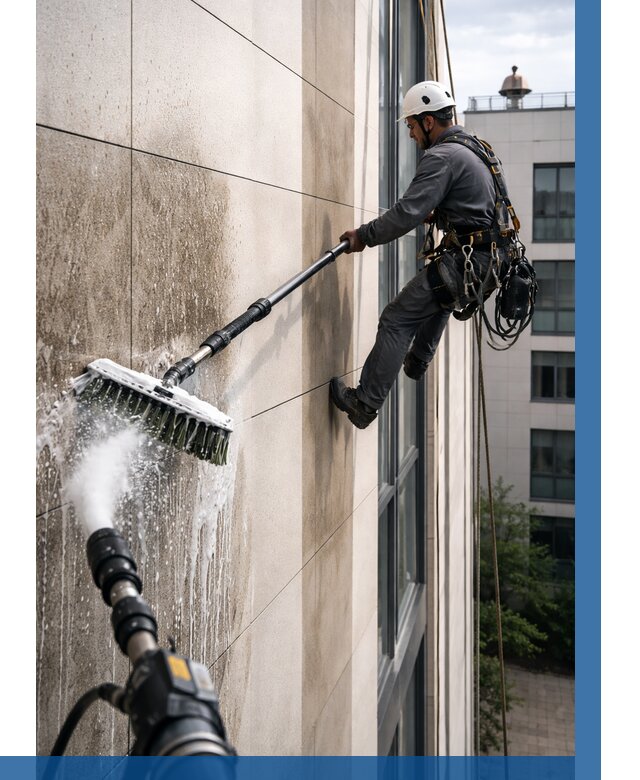 Мойка фасада из керамогранита в Моршанске от 312 р. | ВЫСОТНИК-Мрш