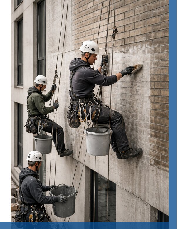 Удаление высолов с фасада в Моршанске от 260 р. | ВЫСОТНИК-Мрш