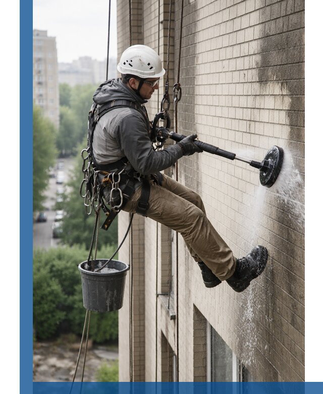 Очистка фасада от копоти в Моршанске профессионально и безопасно