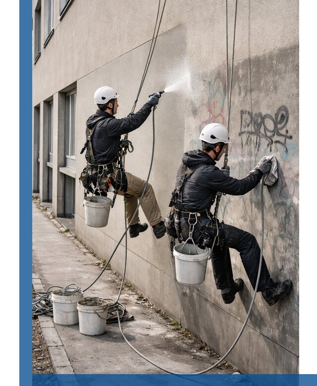 Антиграффити покрытие фасада с защитой от надписей в Моршанске