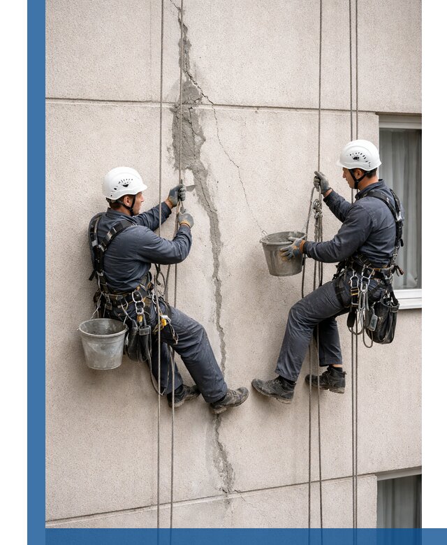 Заделка трещин на фасаде в Моршанске с гарантийным ремонтом