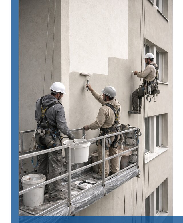 Покраска оштукатуренного фасада в Моршанске под ключ с гарантией