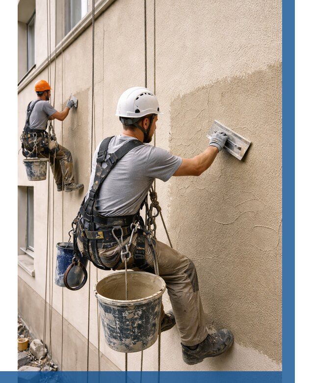 Декоративная штукатурка фасада в Моршанске от 1246 р. | ВЫСОТНИК-Мрш