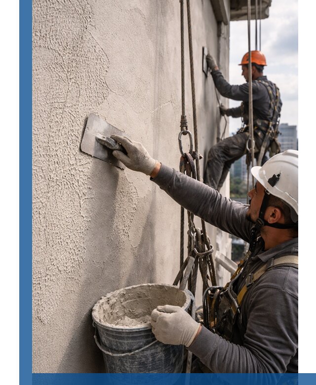 Декоративная штукатурка фасада с утеплением и защитой в Моршанске