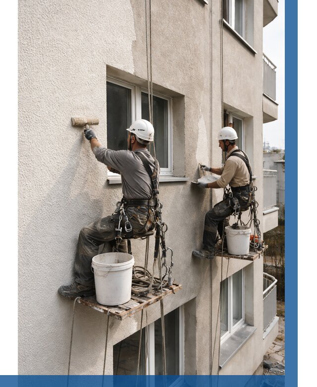 Нанесение короеда на фасад в Моршанске от 467 р. | ВЫСОТНИК-Мрш