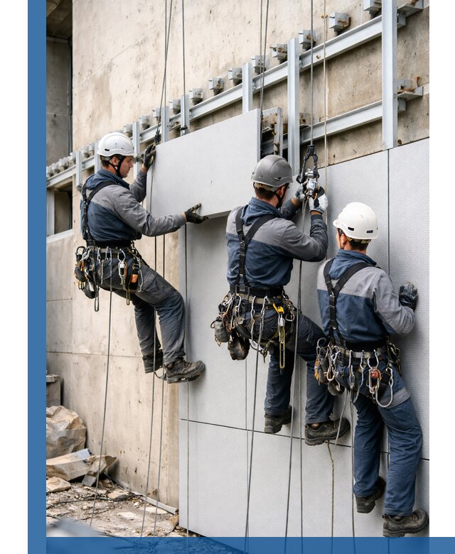 Монтаж вентилируемого фасада в Моршанске под ключ с гарантией качества