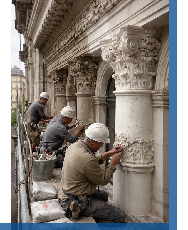 Реставрация фасадной лепнины в Моршанске от 2596 р. | ВЫСОТНИК-Мрш