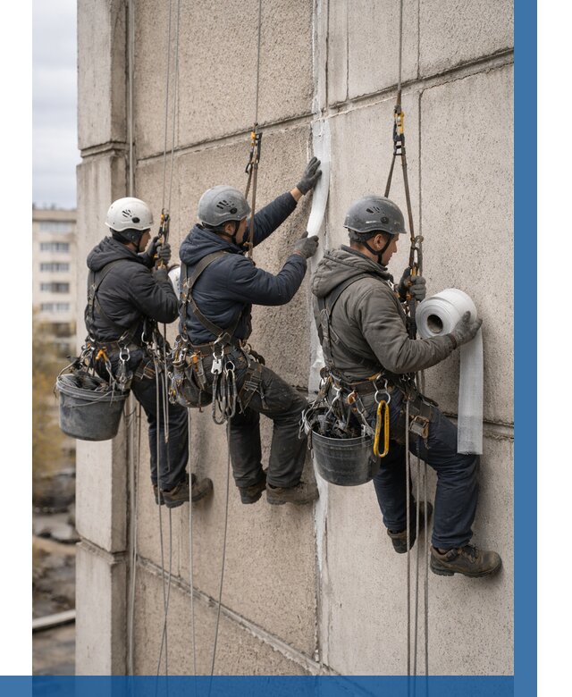 Ремонт межпанельных швов в Моршанске от 779 р. | ВЫСОТНИК-Мрш