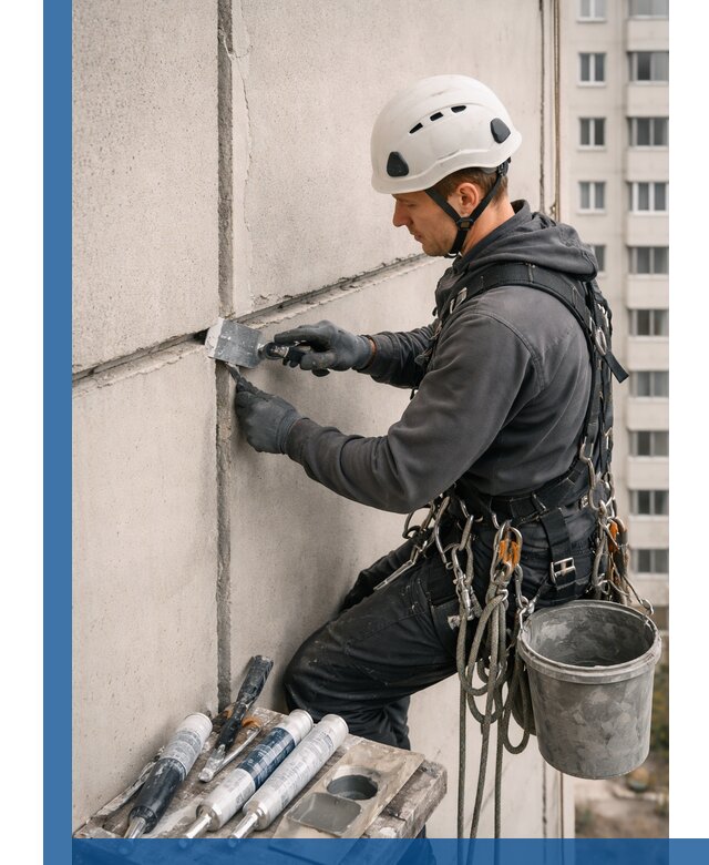 Ремонт межпанельных швов в Моршанске герметизация и восстановление