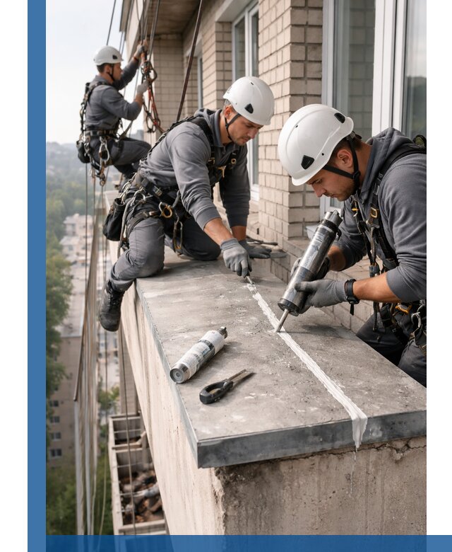 Герметизация балконного козырька в Моршанске профессионально