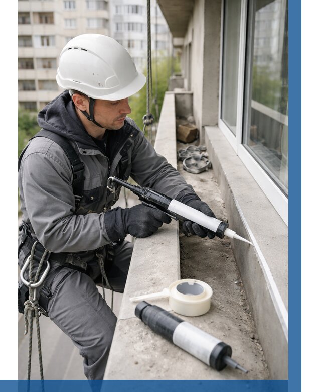 Герметизация швов лоджии в Моршанске от 4673 р. | ВЫСОТНИК-Мрш