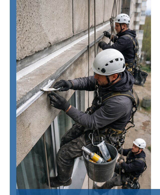 Герметизация примыкания балкона в Моршанске под ключ с гарантией