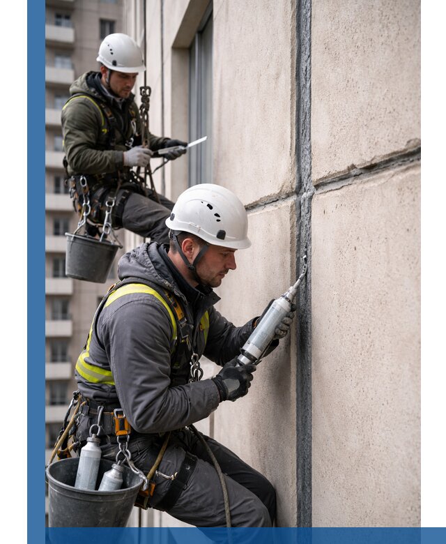 Герметизация деформационных швов фасада в Моршанске качественно