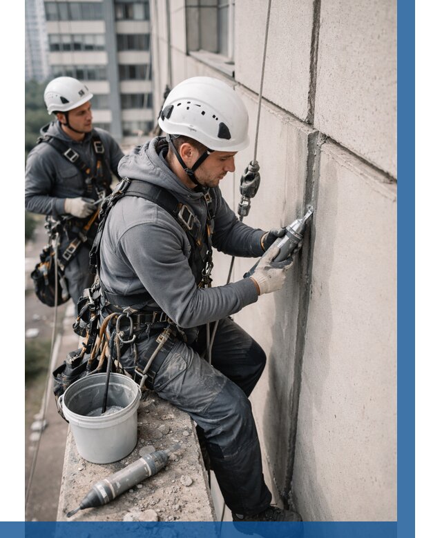 Ремонт деформационных швов здания в Моршанске от 1039 р. | ВЫСОТНИК-Мрш