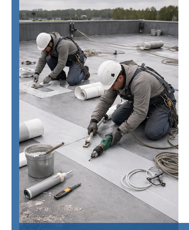 Ремонт мембранной кровли в Моршанске качественно и с гарантией