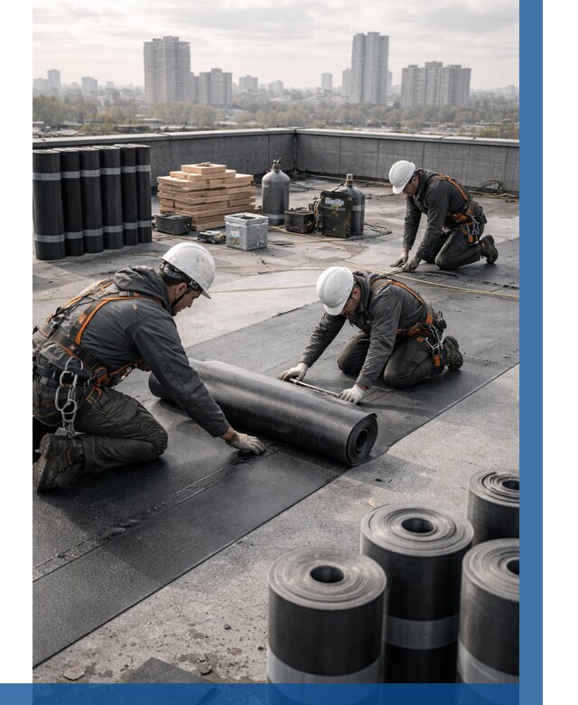 Монтаж мягкой кровли под ключ в Моршанске от 467 р. | ВЫСОТНИК-Мрш