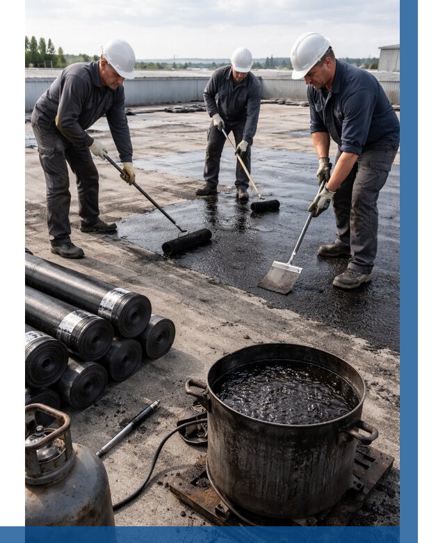 Гидроизоляция кровли мастикой в Моршанске от 623 р. | ВЫСОТНИК-Мрш