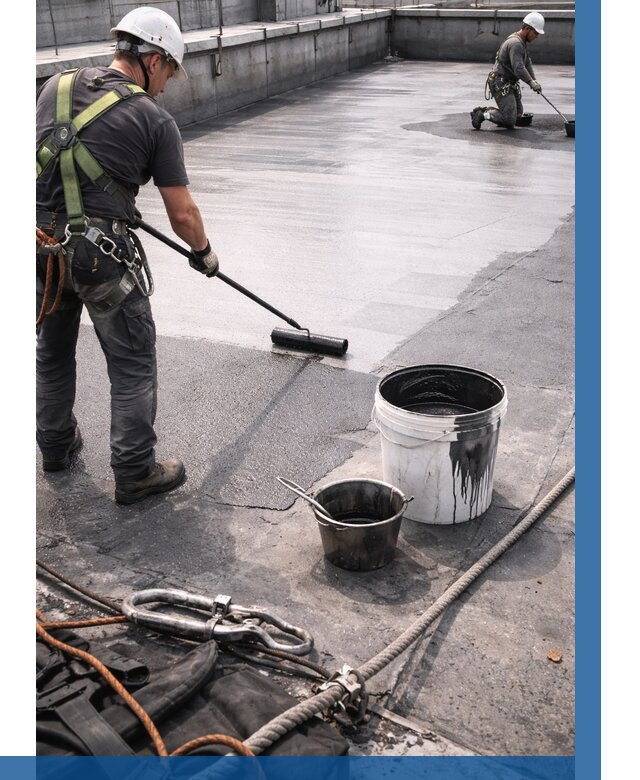 Гидроизоляция кровли жидкой резиной в Моршанске от 519 р. | ВЫСОТНИК-Мрш