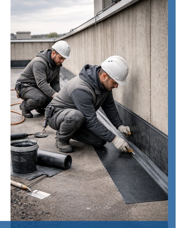 Гидроизоляция примыканий на кровле в Моршанске от 935 р. | ВЫСОТНИК-Мрш