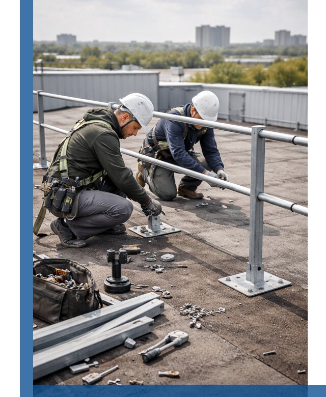 Монтаж кровельного ограждения в Моршанске под ключ с гарантией