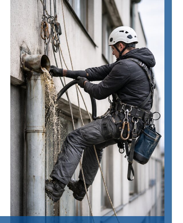 Прочистка водосточных труб в Моршанске от 3635 р. | ВЫСОТНИК-Мрш