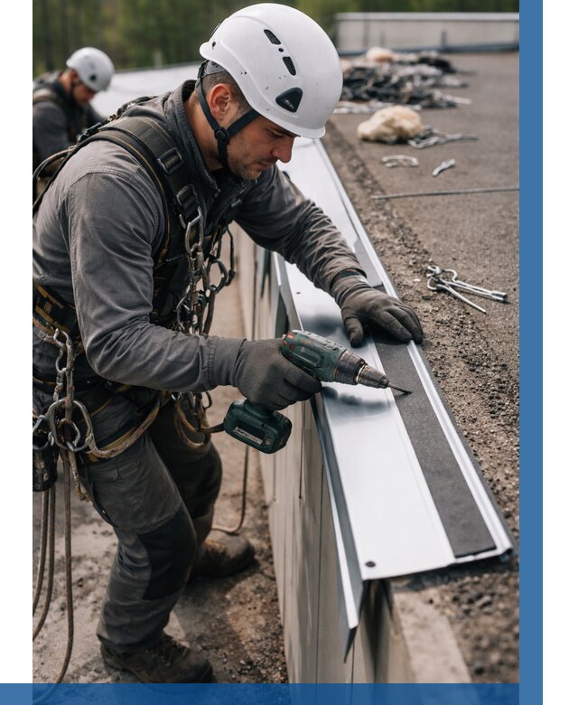 Монтаж капельника на кровле в Моршанске от 312 р. | ВЫСОТНИК-Мрш