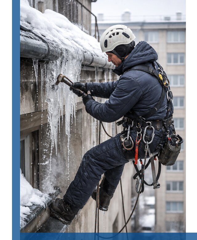 Удаление наледи и чистка водостоков в Моршанске оперативно и безопасно