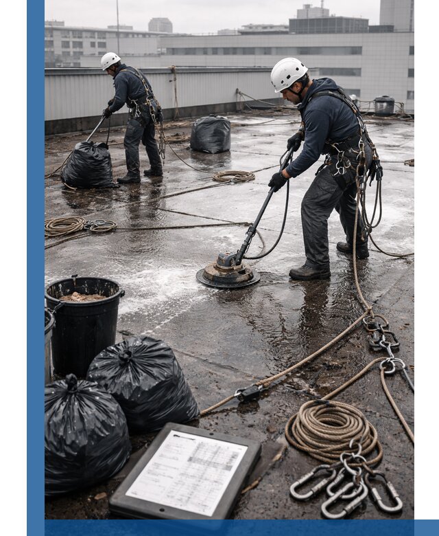 Плановая очистка кровли по графику в Моршанске для безопасности