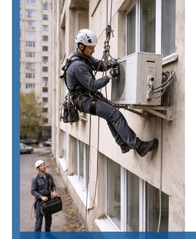 Демонтаж внешнего блока кондиционера в Моршанске профессионально