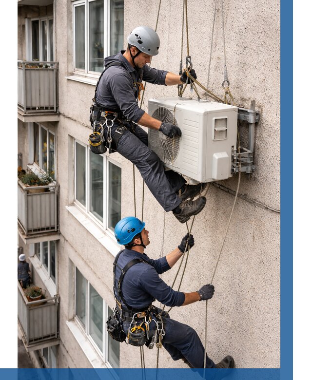 Перенос внешнего блока кондиционера в Моршанске от 9347 р.| ВЫСОТНИК-Мрш