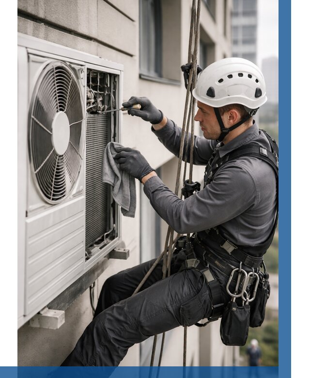 Обслуживание внешнего блока кондиционера в Моршанске от 2804 р.ВЫСОТНИК-Мрш