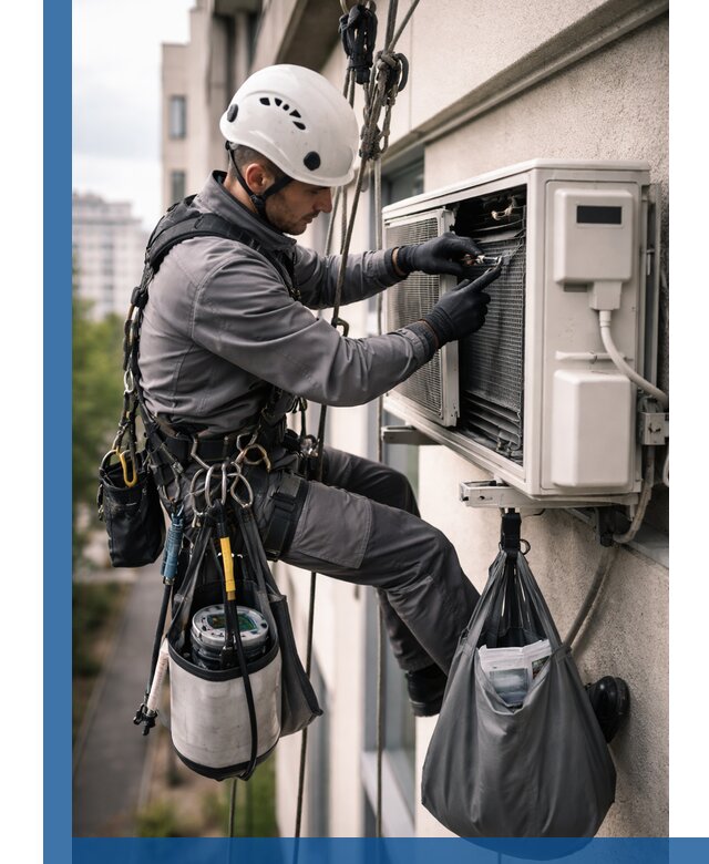 Обслуживание внешнего блока кондиционера в Моршанске профессионально