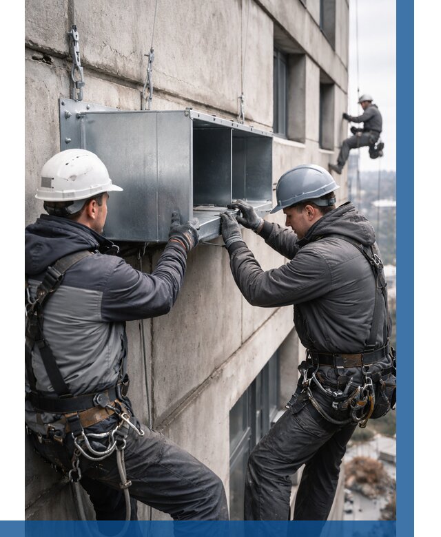 Монтаж вентиляционных коробов в Моршанске от 3116 р. | ВЫСОТНИК-Мрш