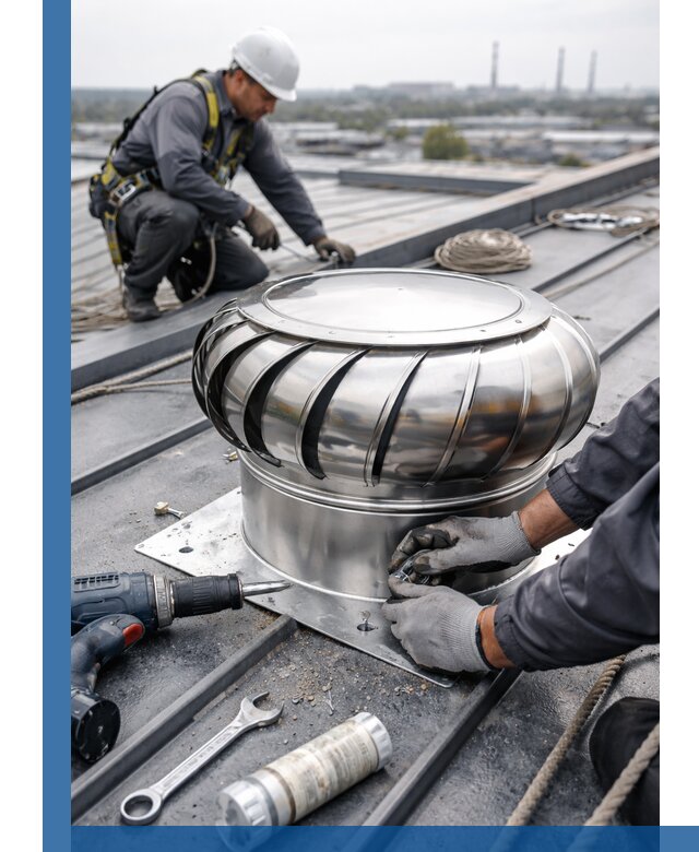 Установка дефлекторов на кровле в Моршанске профессионально