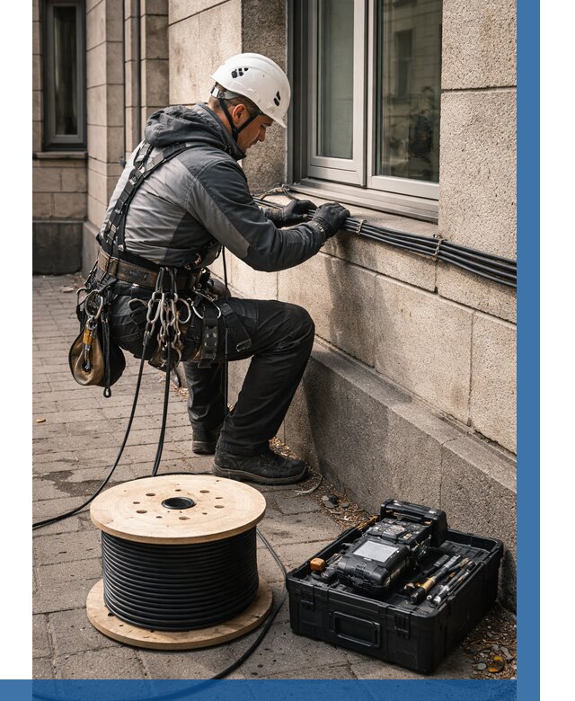 Прокладка оптоволоконного кабеля в Моршанске от 831 р. | ВЫСОТНИК-Мрш