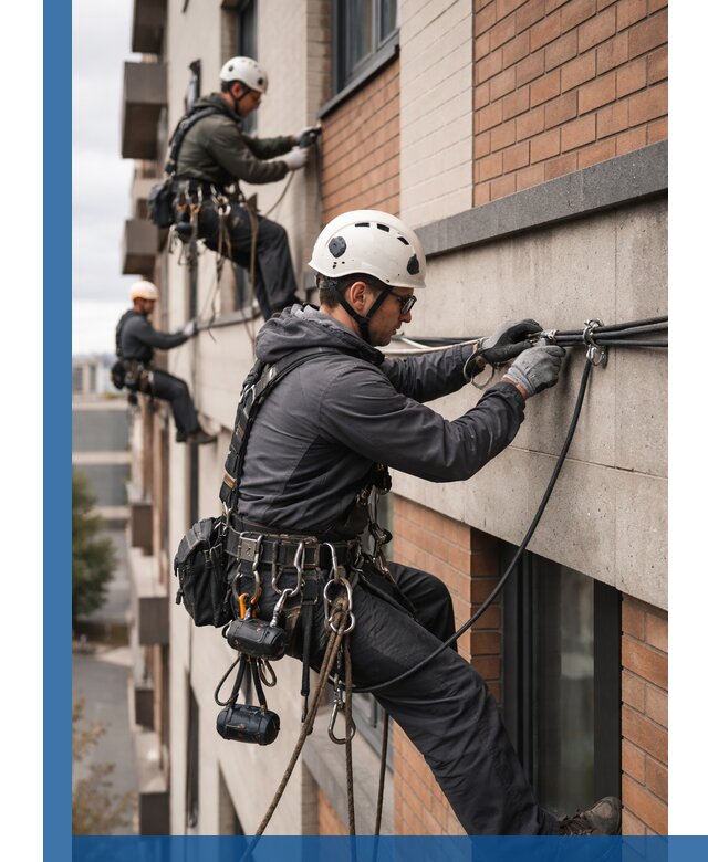 Крепление кабеля на фасаде монтаж и крепеж в Моршанске