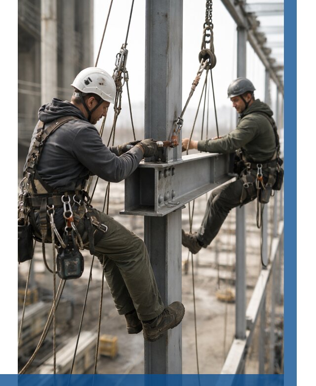 Монтаж металлоконструкций на высоте в Моршанске от 3635 р. | ВЫСОТНИК-Мрш