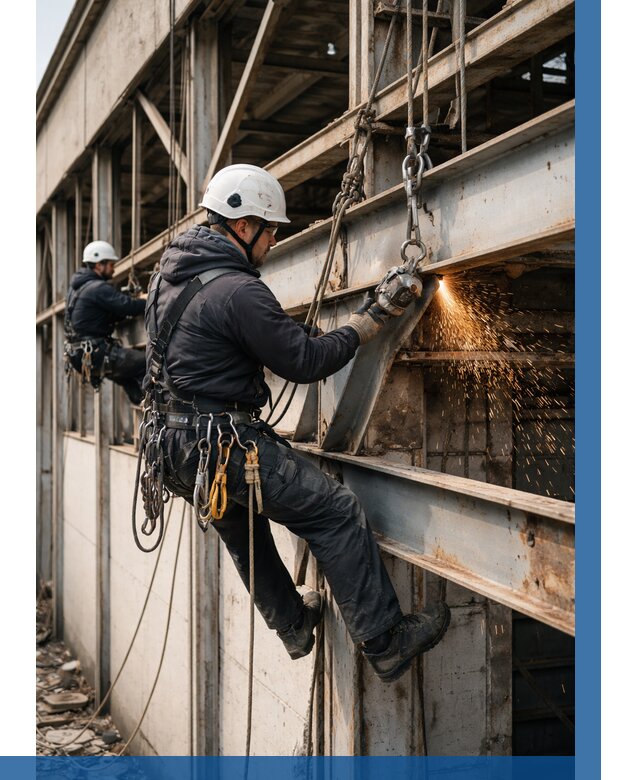 Демонтаж металлоконструкций на высоте в Моршанске от 6750р. |ВЫСОТНИК-Мрш