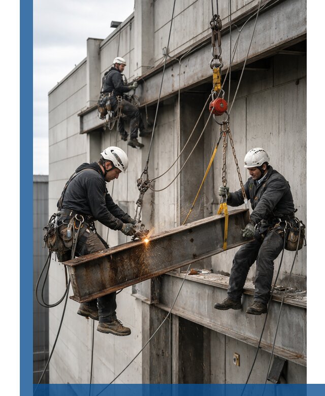 Демонтаж металлоконструкций на высоте в Моршанске под ключ