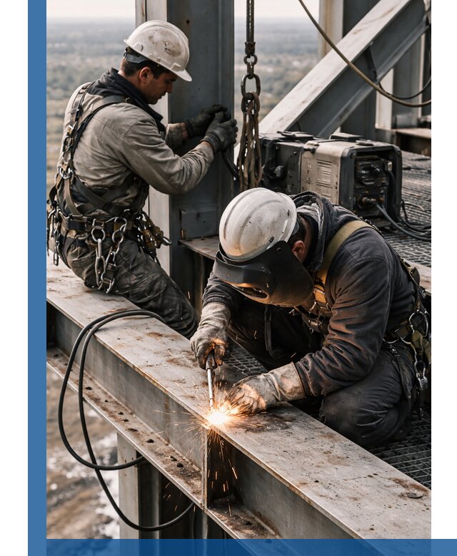 Высотные сварочные работы в Моршанске для промышленных объектов