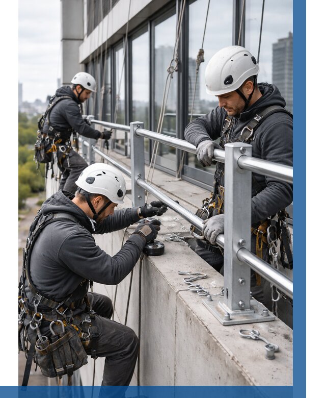 Монтаж ограждений на высоте в Моршанске, от 1246 р. | ВЫСОТНИК-Мрш