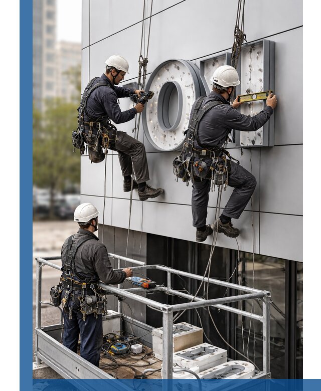 Профессиональный монтаж световых букв в Моршанске под ключ
