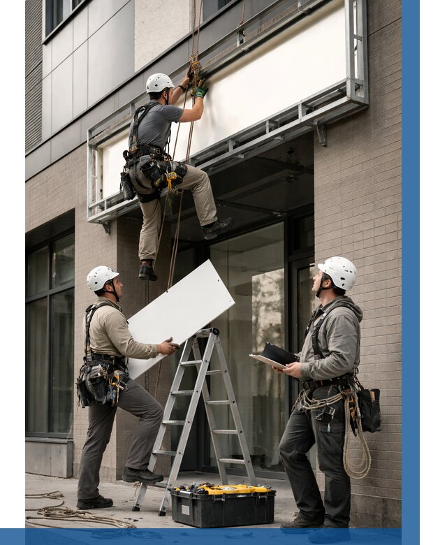 Монтаж светового короба в Моршанске от 6750 р. | ВЫСОТНИК-Мрш