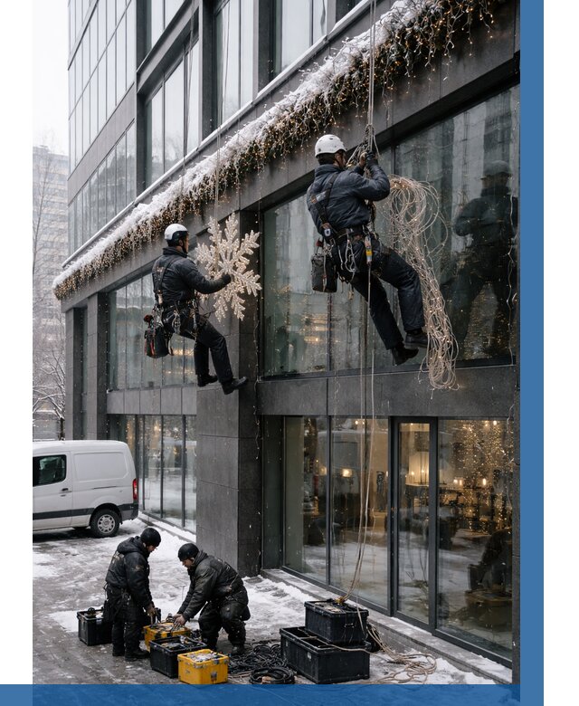 Демонтаж новогоднего оформления в Моршанске от 5712 р. | ВЫСОТНИК-Мрш