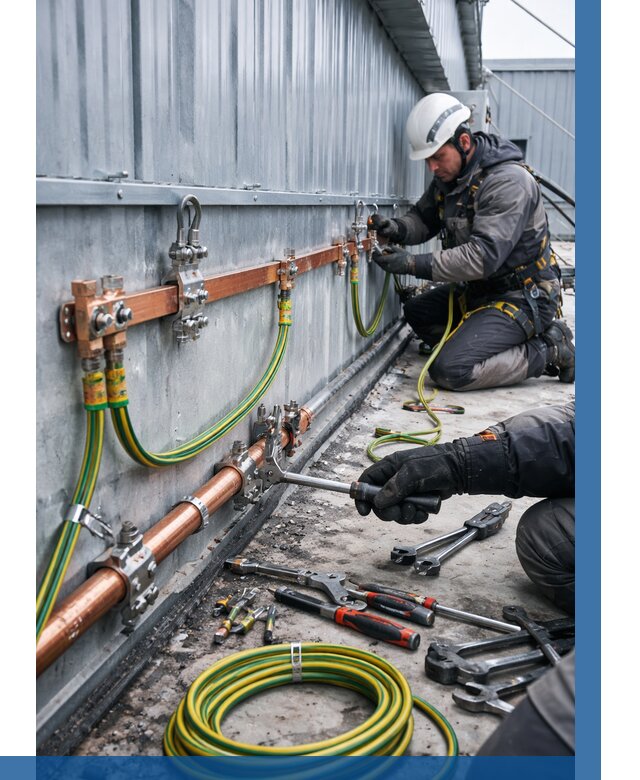 Монтаж заземления здания в Моршанске от 25963 р. | ВЫСОТНИК-Мрш