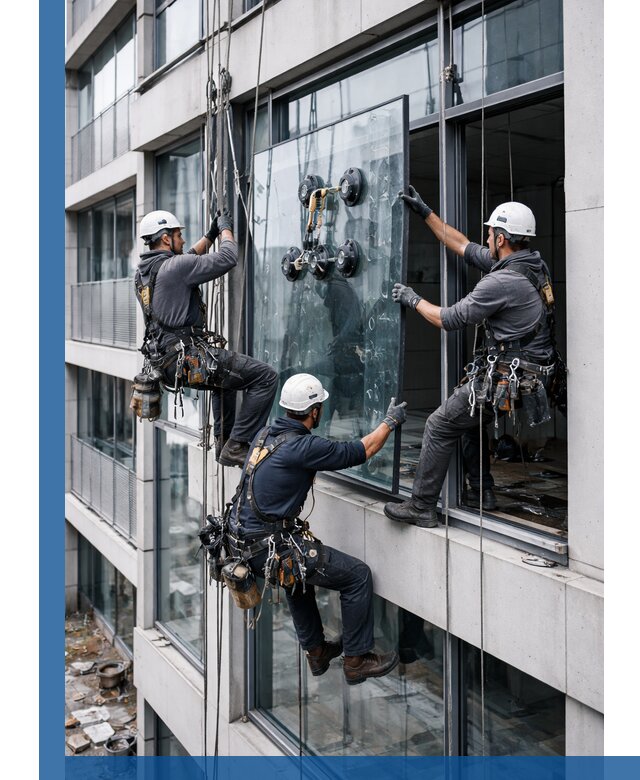 Фасадное остекление и монтаж витражей зданий в Моршанске под ключ